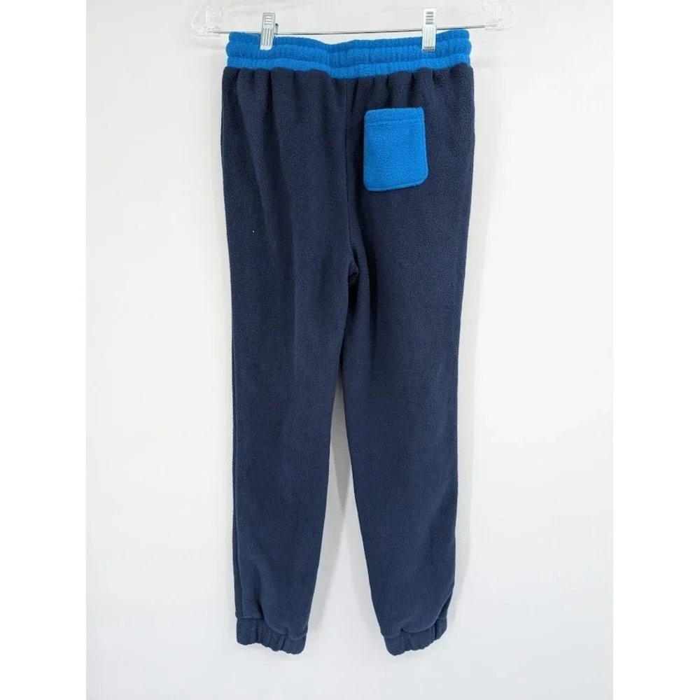 Mini Boden Kids Pull On Fleece Joggers NWT Blue sz 10-11Y‎